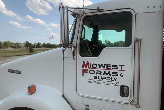 Midwest Forms & Supply Delivery Truck