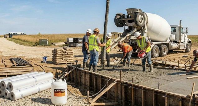 concrete pour in summer